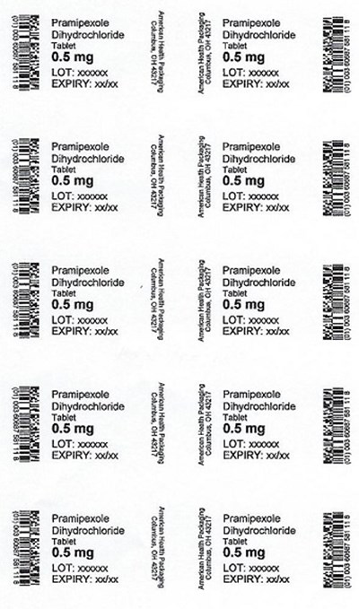 0.5 mg Pramipexole Dihydrochloride Tablet Blister (0.5 mg Blister)